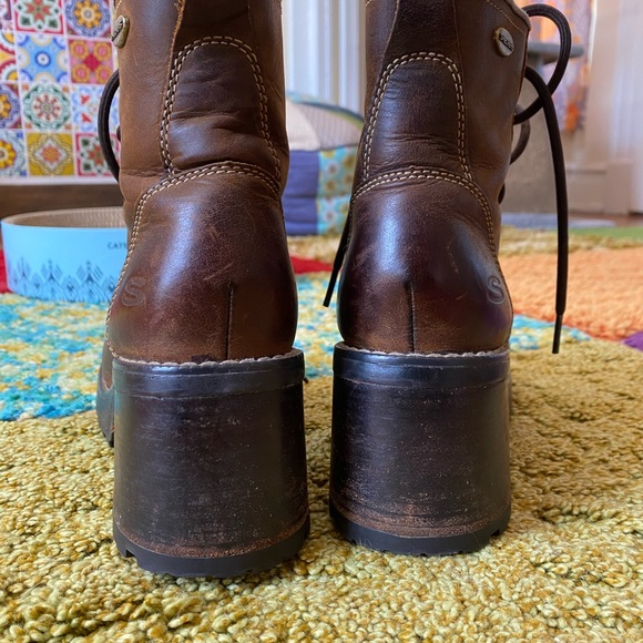 Sketchers - Vintage Chunky Platform Boots - Size 8 - Picture 4 of 8